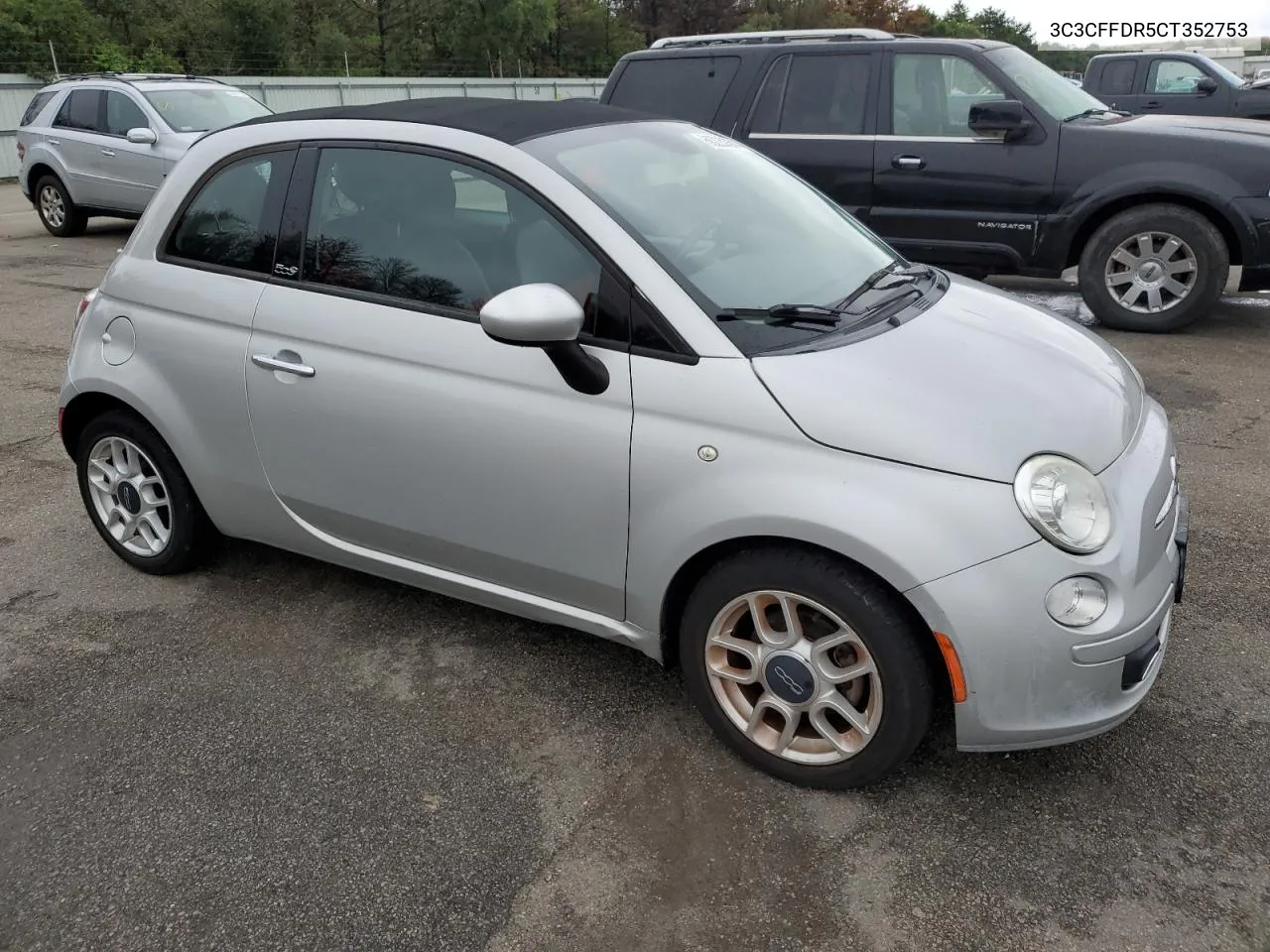 2012 Fiat 500 Pop VIN: 3C3CFFDR5CT352753 Lot: 72687484