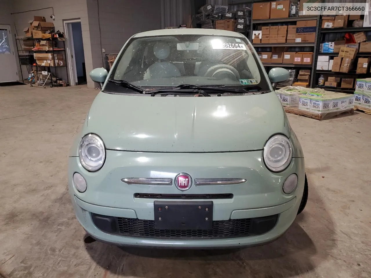 2012 Fiat 500 Pop VIN: 3C3CFFAR7CT366660 Lot: 73562664