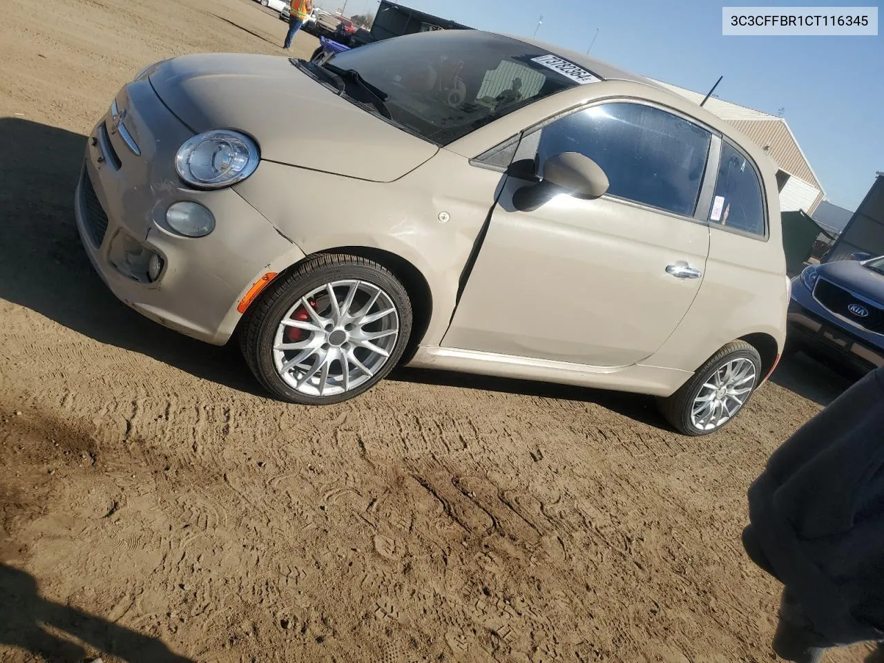 2012 Fiat 500 Sport VIN: 3C3CFFBR1CT116345 Lot: 73782364