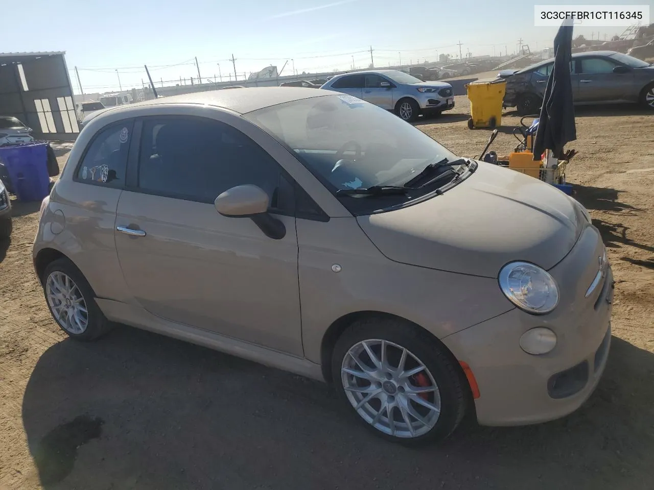 2012 Fiat 500 Sport VIN: 3C3CFFBR1CT116345 Lot: 73782364