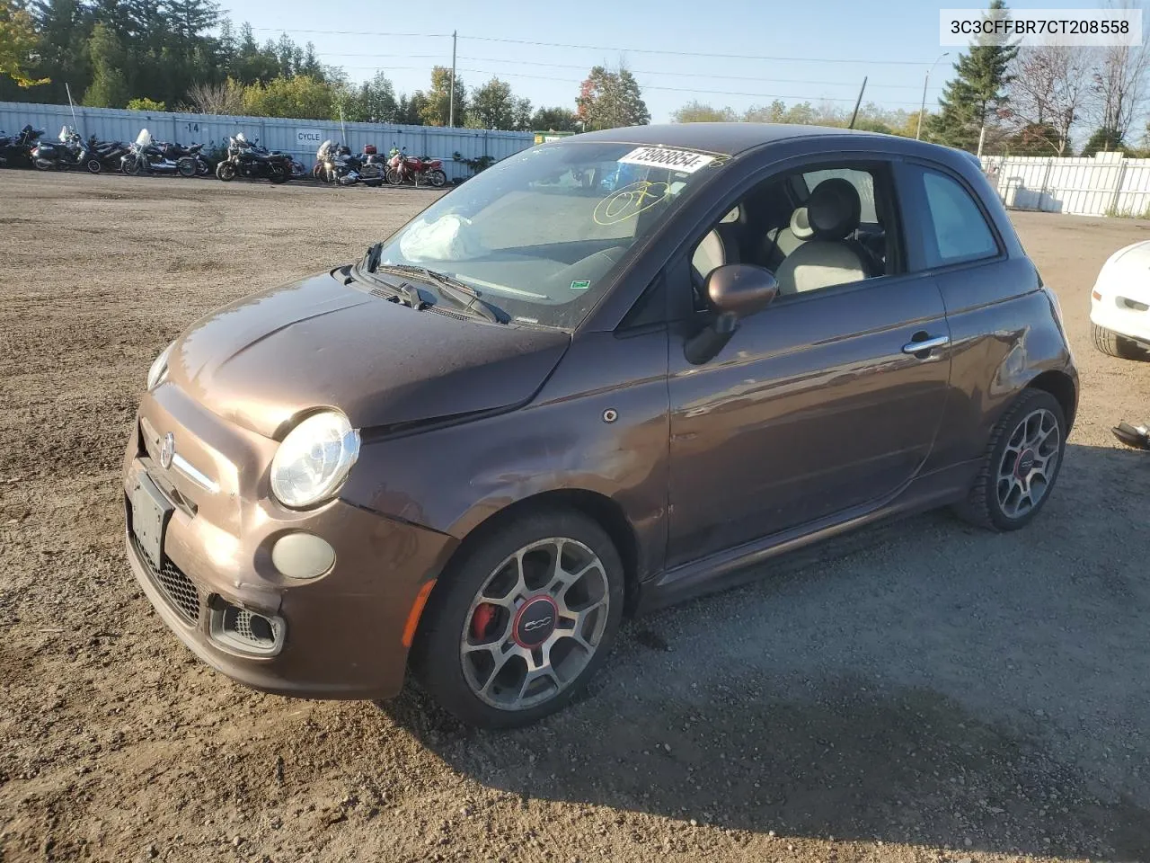 2012 Fiat 500 Sport VIN: 3C3CFFBR7CT208558 Lot: 73968854