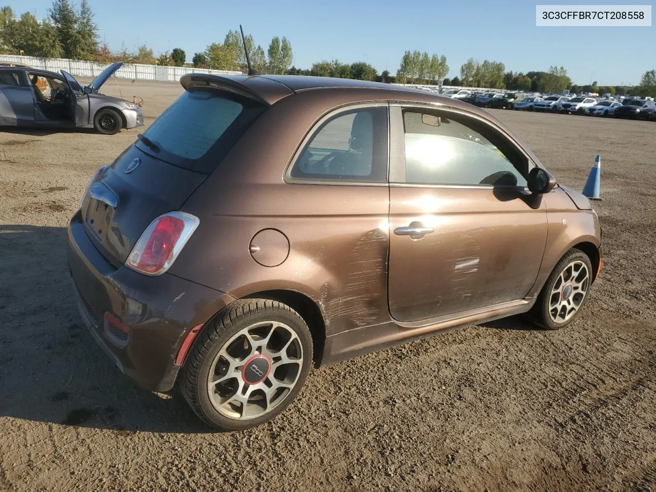 2012 Fiat 500 Sport VIN: 3C3CFFBR7CT208558 Lot: 73968854