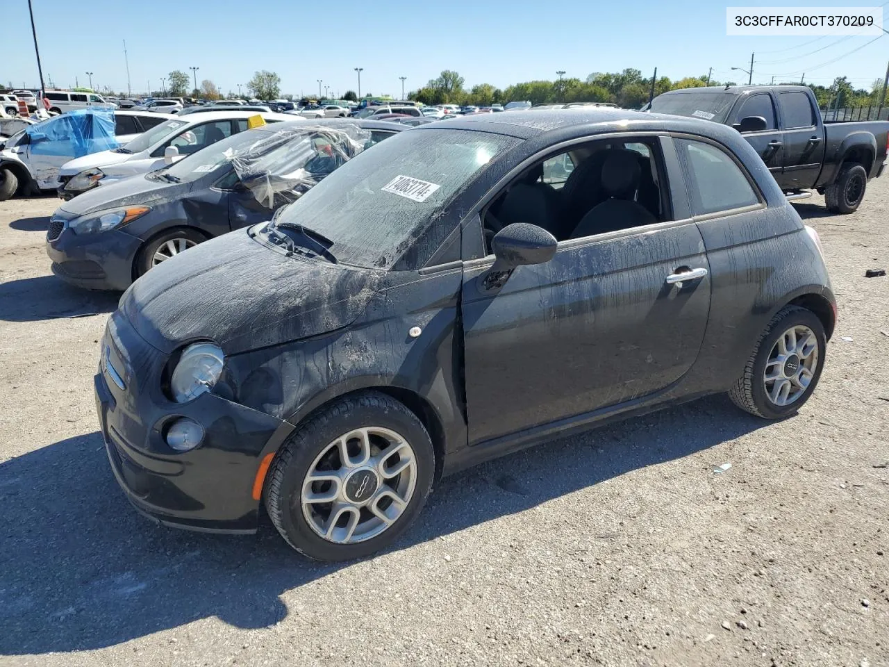 2012 Fiat 500 Pop VIN: 3C3CFFAR0CT370209 Lot: 74063774