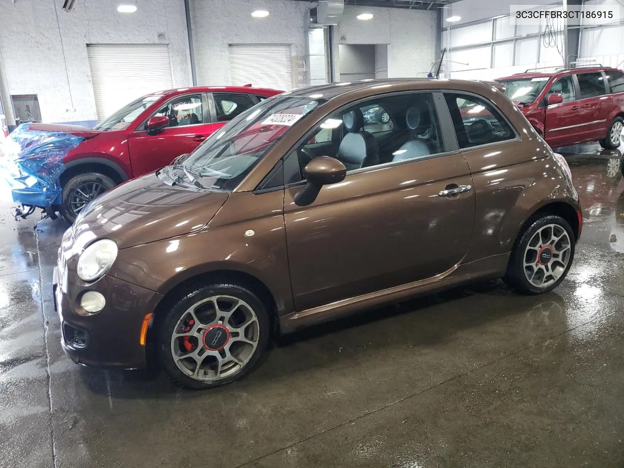 2012 Fiat 500 Sport VIN: 3C3CFFBR3CT186915 Lot: 74328224