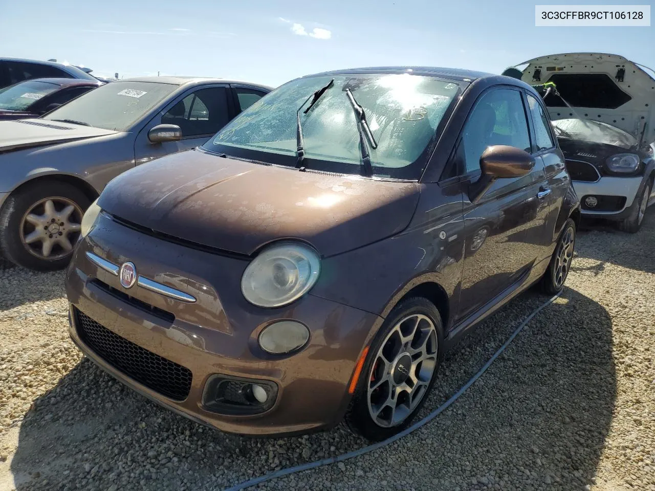 2012 Fiat 500 Sport VIN: 3C3CFFBR9CT106128 Lot: 74662604