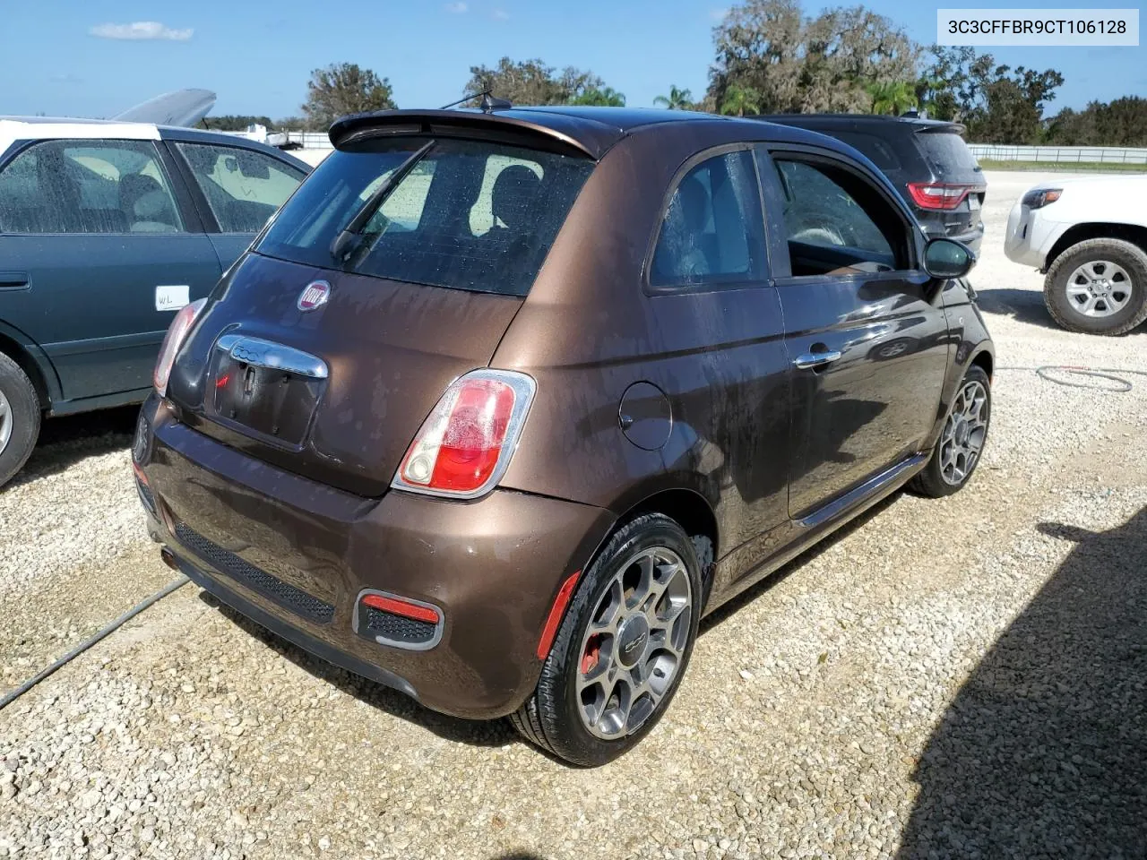 2012 Fiat 500 Sport VIN: 3C3CFFBR9CT106128 Lot: 74662604