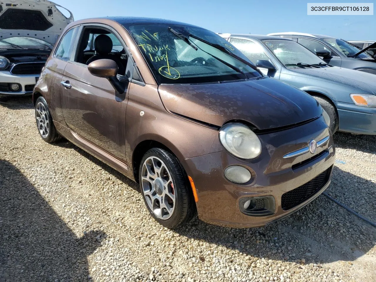 2012 Fiat 500 Sport VIN: 3C3CFFBR9CT106128 Lot: 74662604