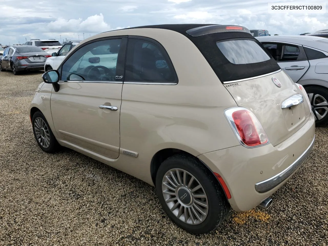 2012 Fiat 500 Lounge VIN: 3C3CFFER9CT100809 Lot: 74702104