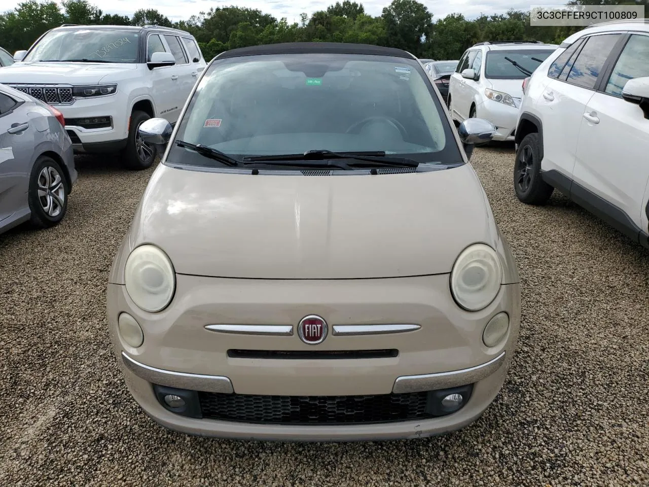 2012 Fiat 500 Lounge VIN: 3C3CFFER9CT100809 Lot: 74702104