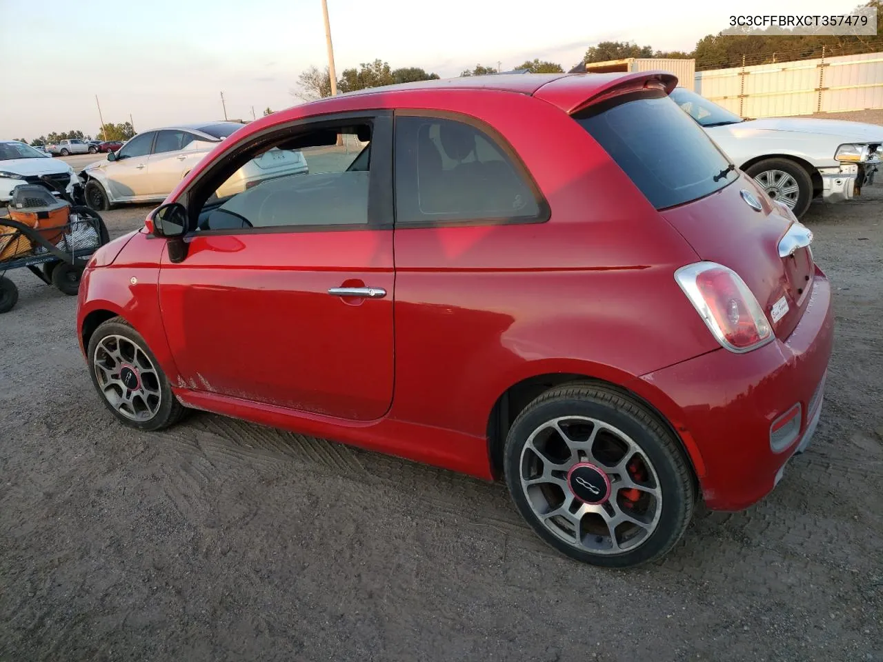 2012 Fiat 500 Sport VIN: 3C3CFFBRXCT357479 Lot: 74784304