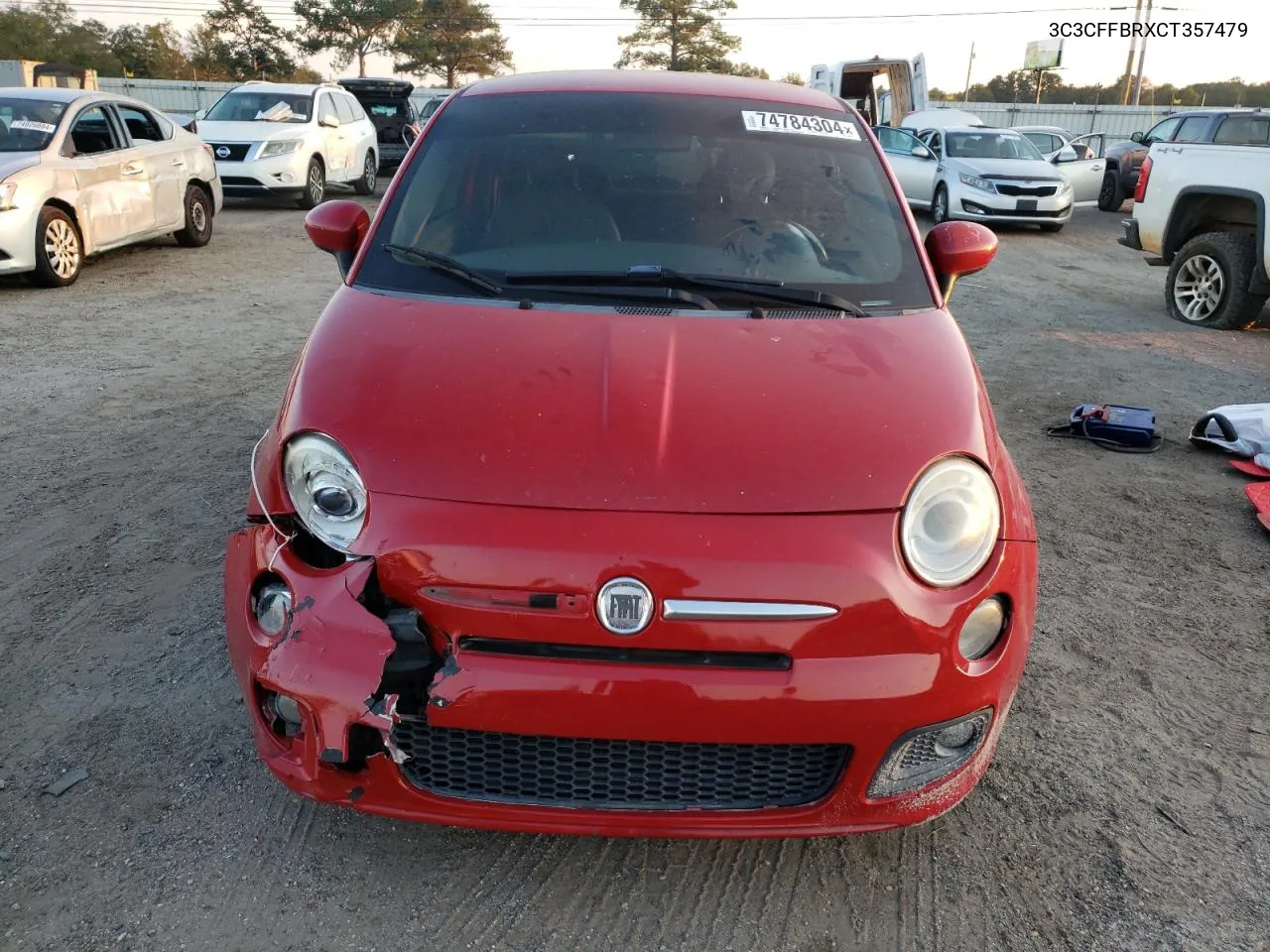 2012 Fiat 500 Sport VIN: 3C3CFFBRXCT357479 Lot: 74784304