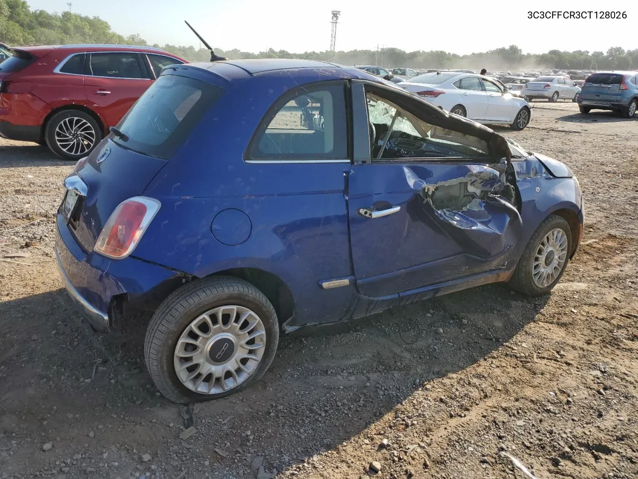 2012 Fiat 500 Lounge VIN: 3C3CFFCR3CT128026 Lot: 75164814