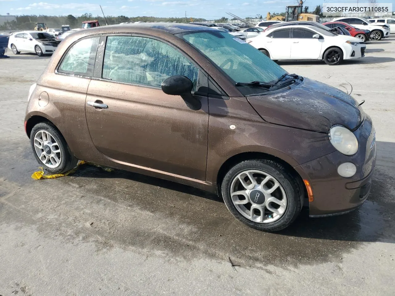 2012 Fiat 500 Pop VIN: 3C3CFFAR3CT110855 Lot: 75311844