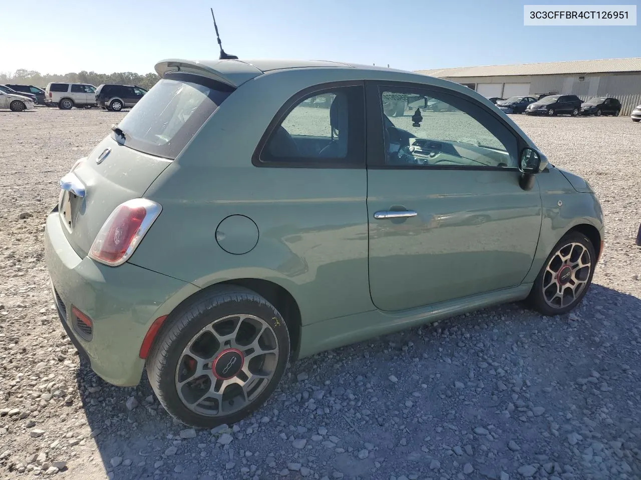 2012 Fiat 500 Sport VIN: 3C3CFFBR4CT126951 Lot: 75542674