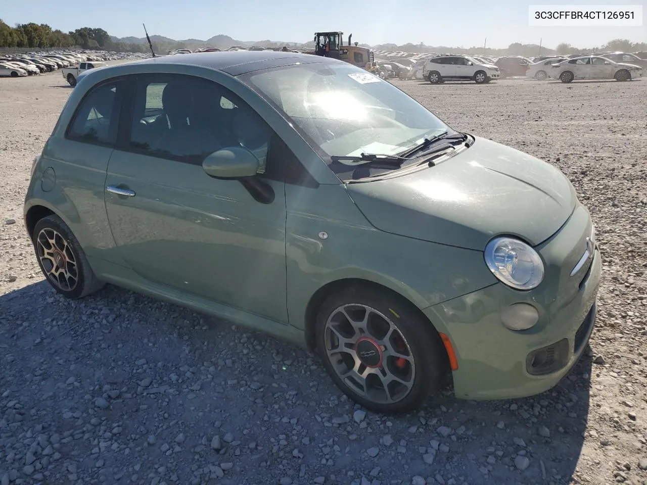 2012 Fiat 500 Sport VIN: 3C3CFFBR4CT126951 Lot: 75542674