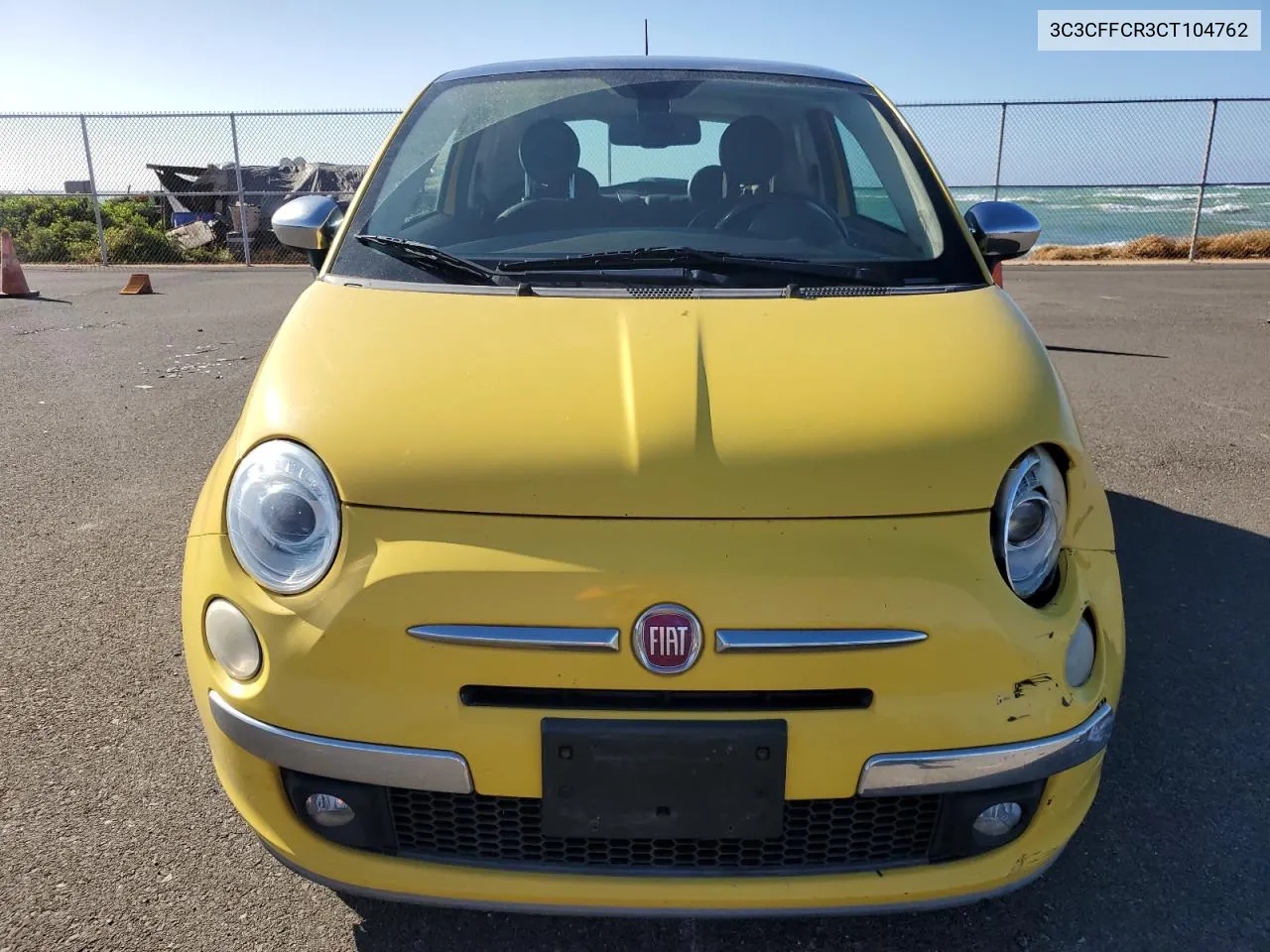 2012 Fiat 500 Lounge VIN: 3C3CFFCR3CT104762 Lot: 75572934