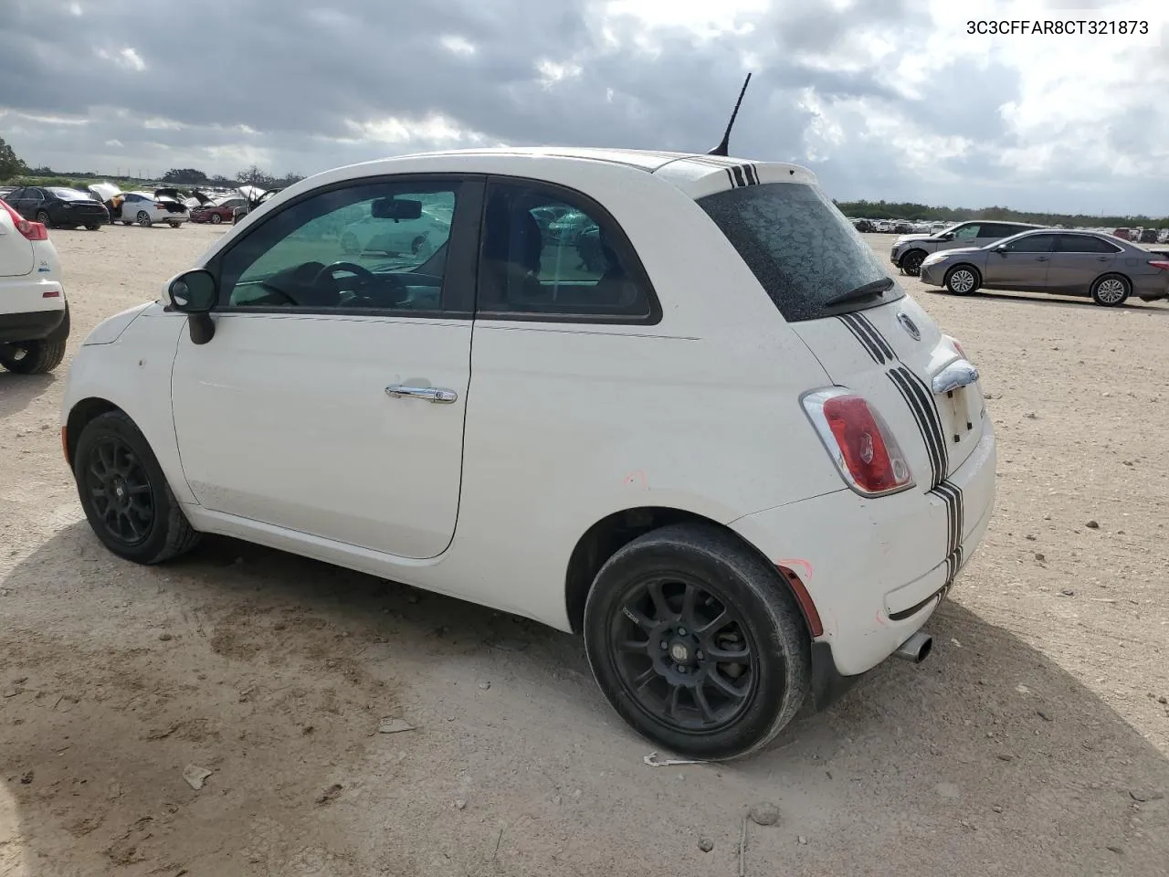 2012 Fiat 500 Pop VIN: 3C3CFFAR8CT321873 Lot: 76164974