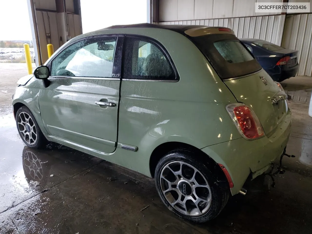 2012 Fiat 500 Lounge VIN: 3C3CFFER7CT203436 Lot: 76378374