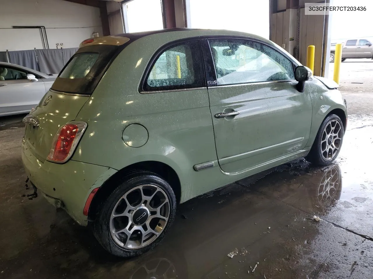 2012 Fiat 500 Lounge VIN: 3C3CFFER7CT203436 Lot: 76378374