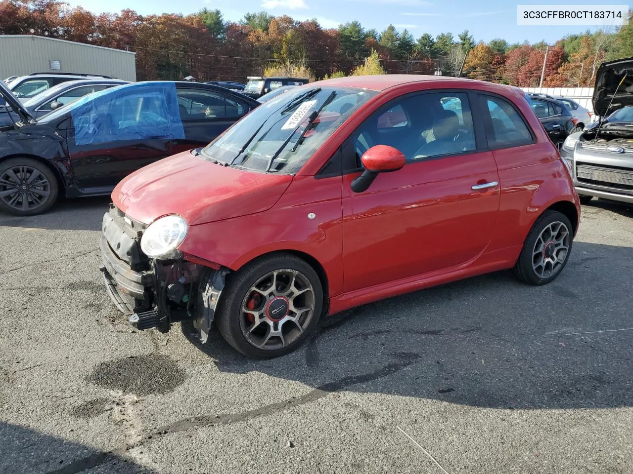 2012 Fiat 500 Sport VIN: 3C3CFFBR0CT183714 Lot: 76556914