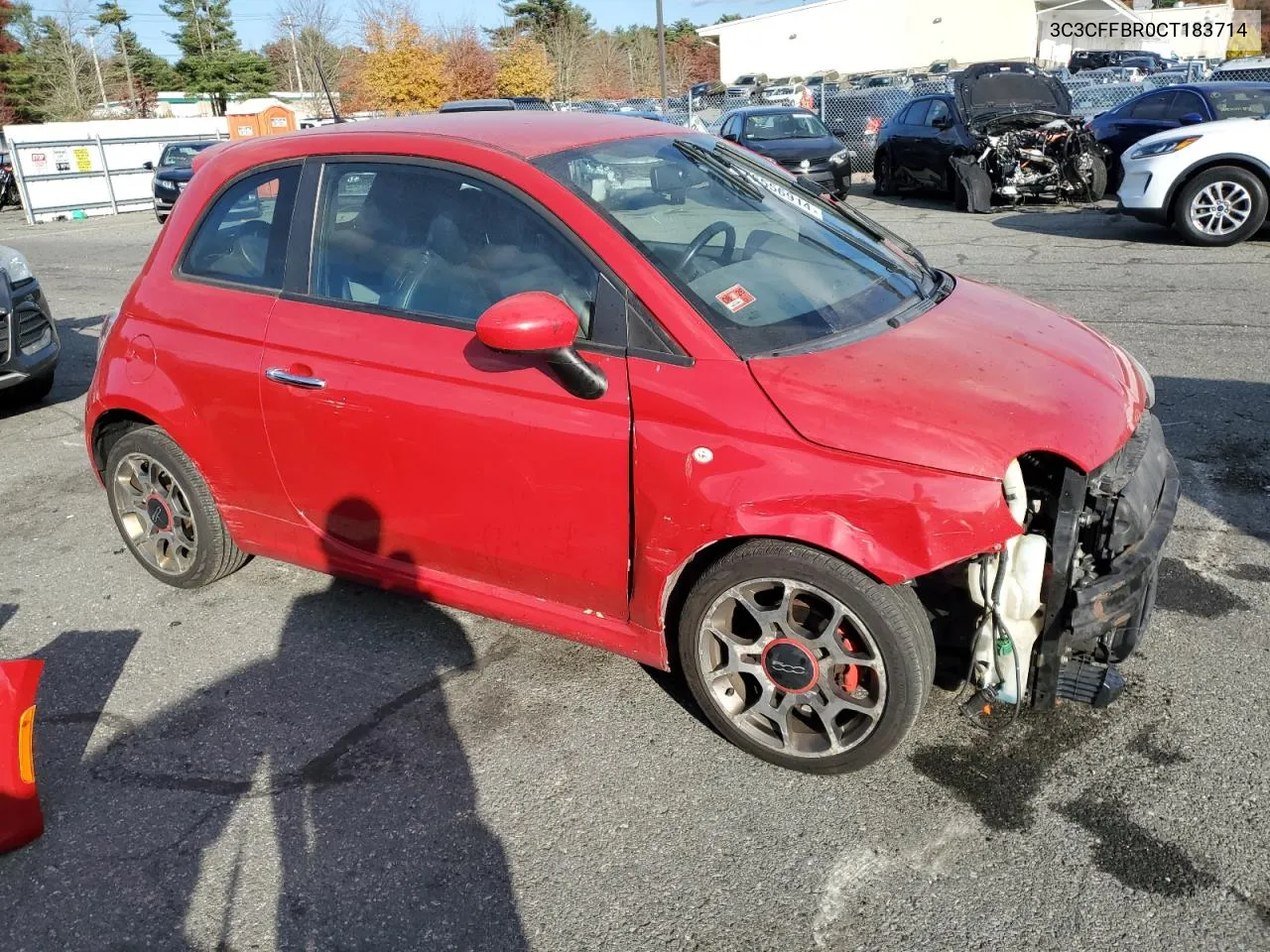 2012 Fiat 500 Sport VIN: 3C3CFFBR0CT183714 Lot: 76556914