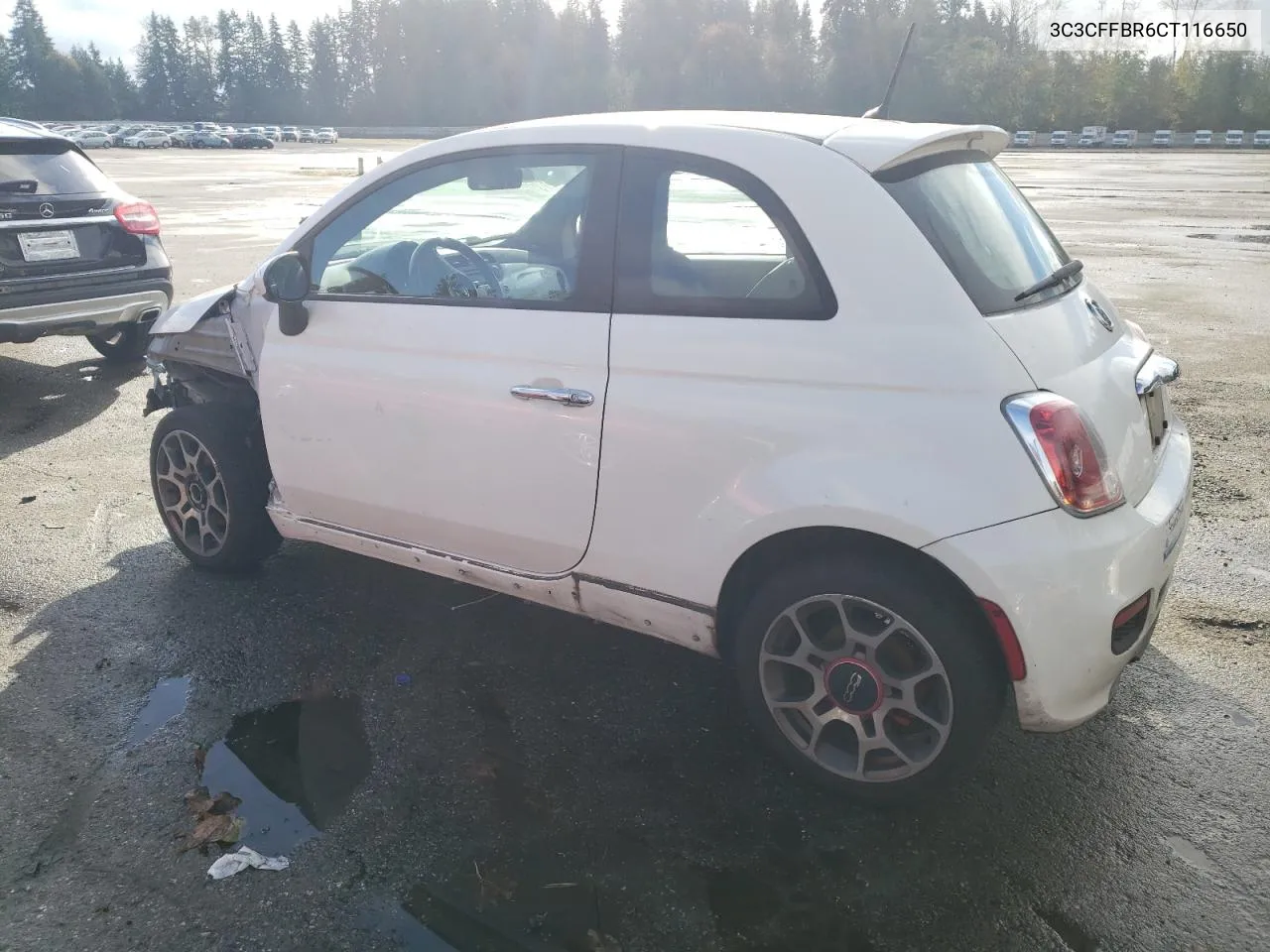 2012 Fiat 500 Sport VIN: 3C3CFFBR6CT116650 Lot: 76751744