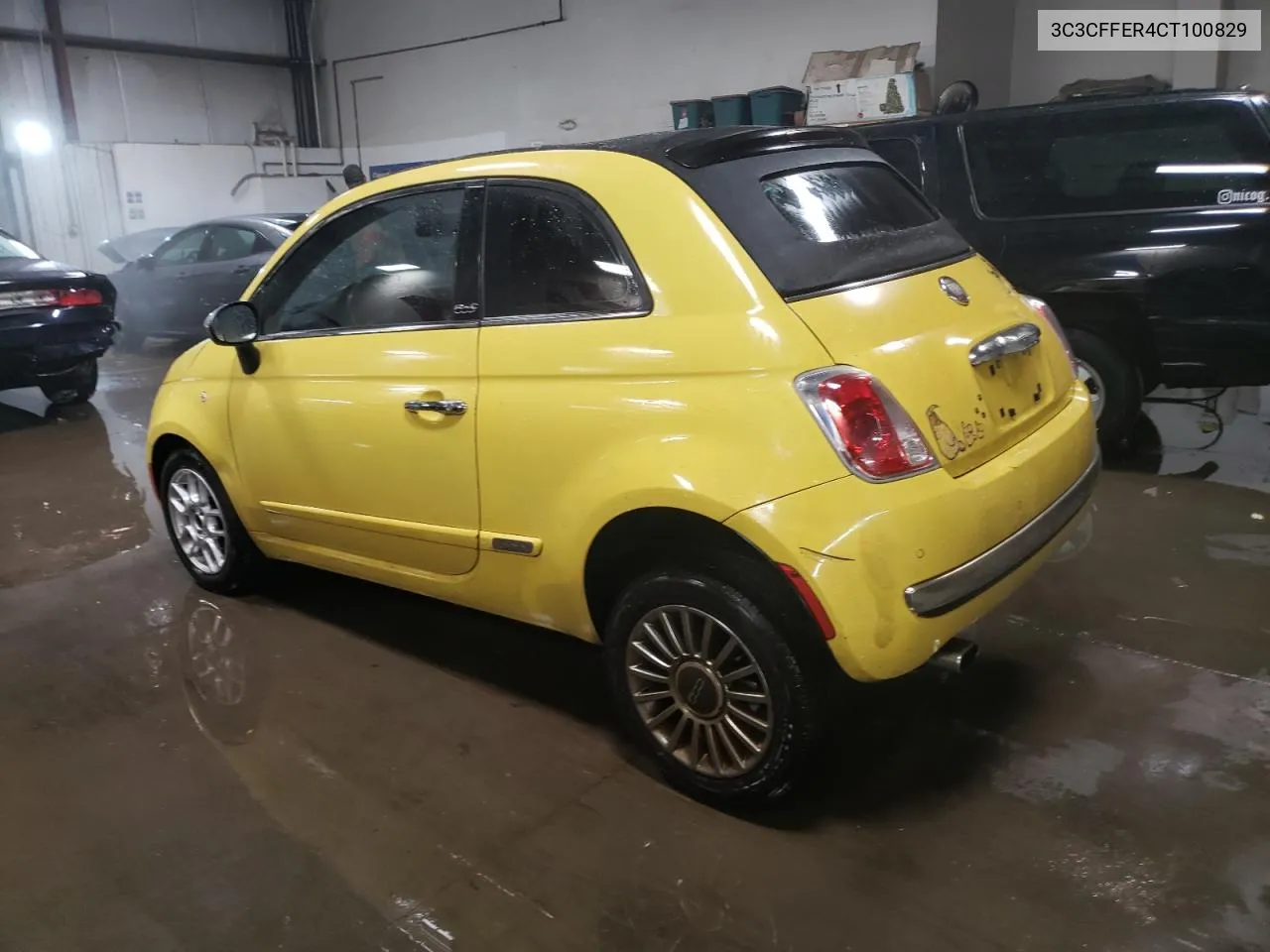 2012 Fiat 500 Lounge VIN: 3C3CFFER4CT100829 Lot: 77555254