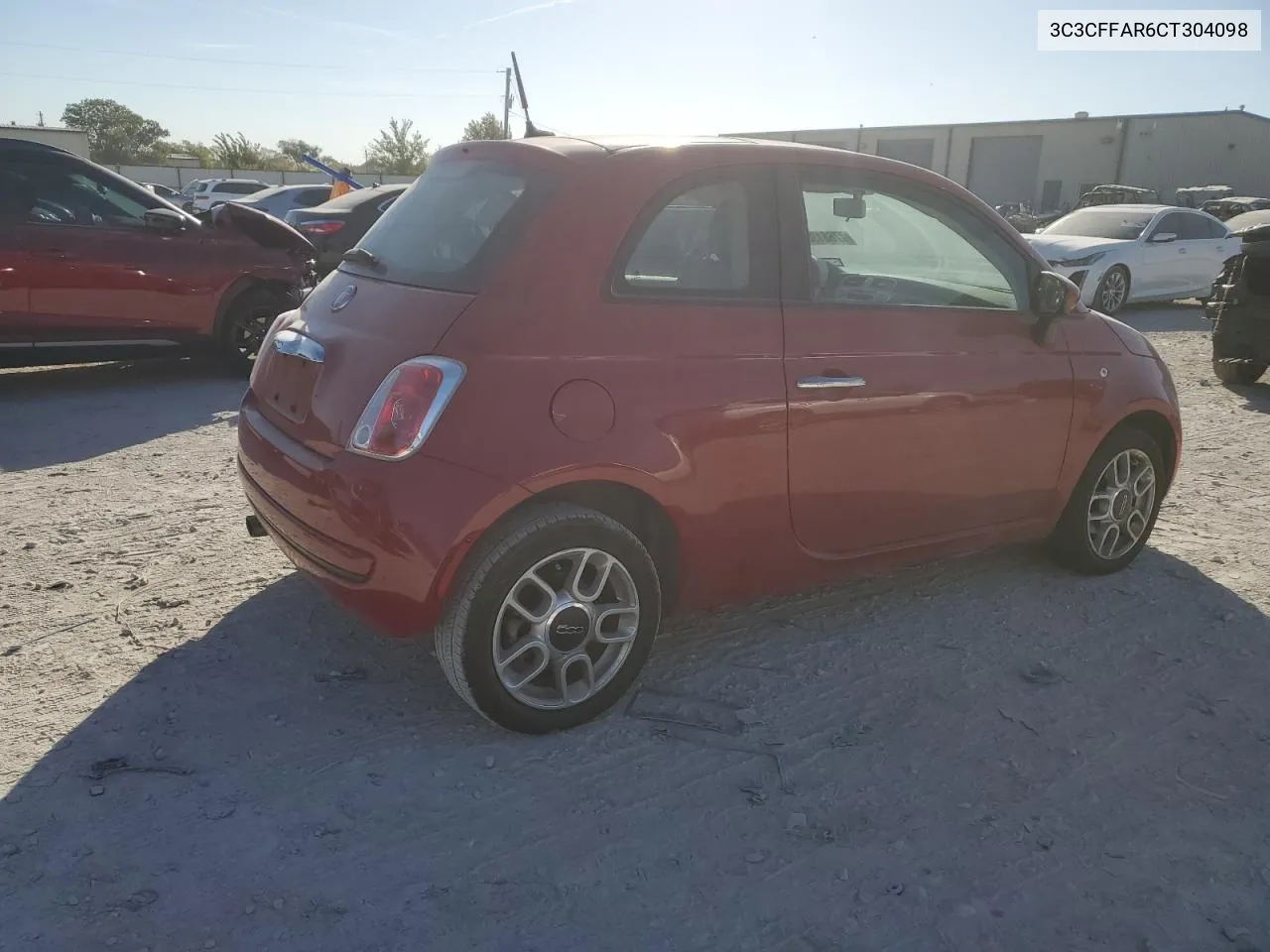 2012 Fiat 500 Pop VIN: 3C3CFFAR6CT304098 Lot: 77681304