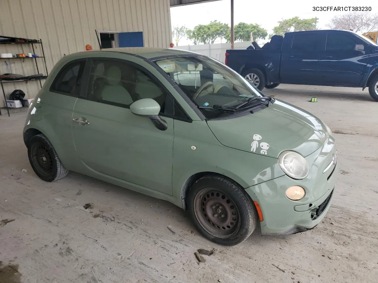 2012 Fiat 500 Pop VIN: 3C3CFFAR1CT383230 Lot: 77701864