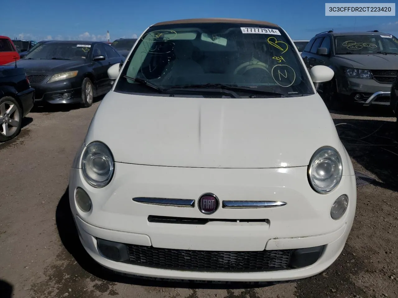 3C3CFFDR2CT223420 2012 Fiat 500 Pop