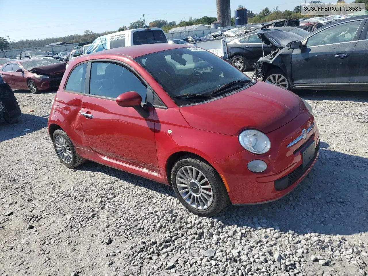 2012 Fiat 500 Sport VIN: 3C3CFFBRXCT128588 Lot: 77820374