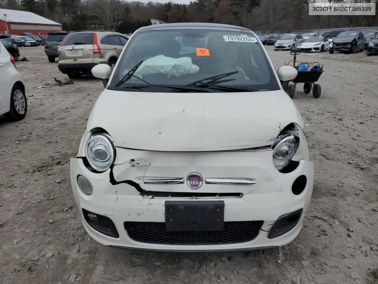 2012 Fiat 500 Sport VIN: 3C3CFFBR2CT385339 Lot: 78512054