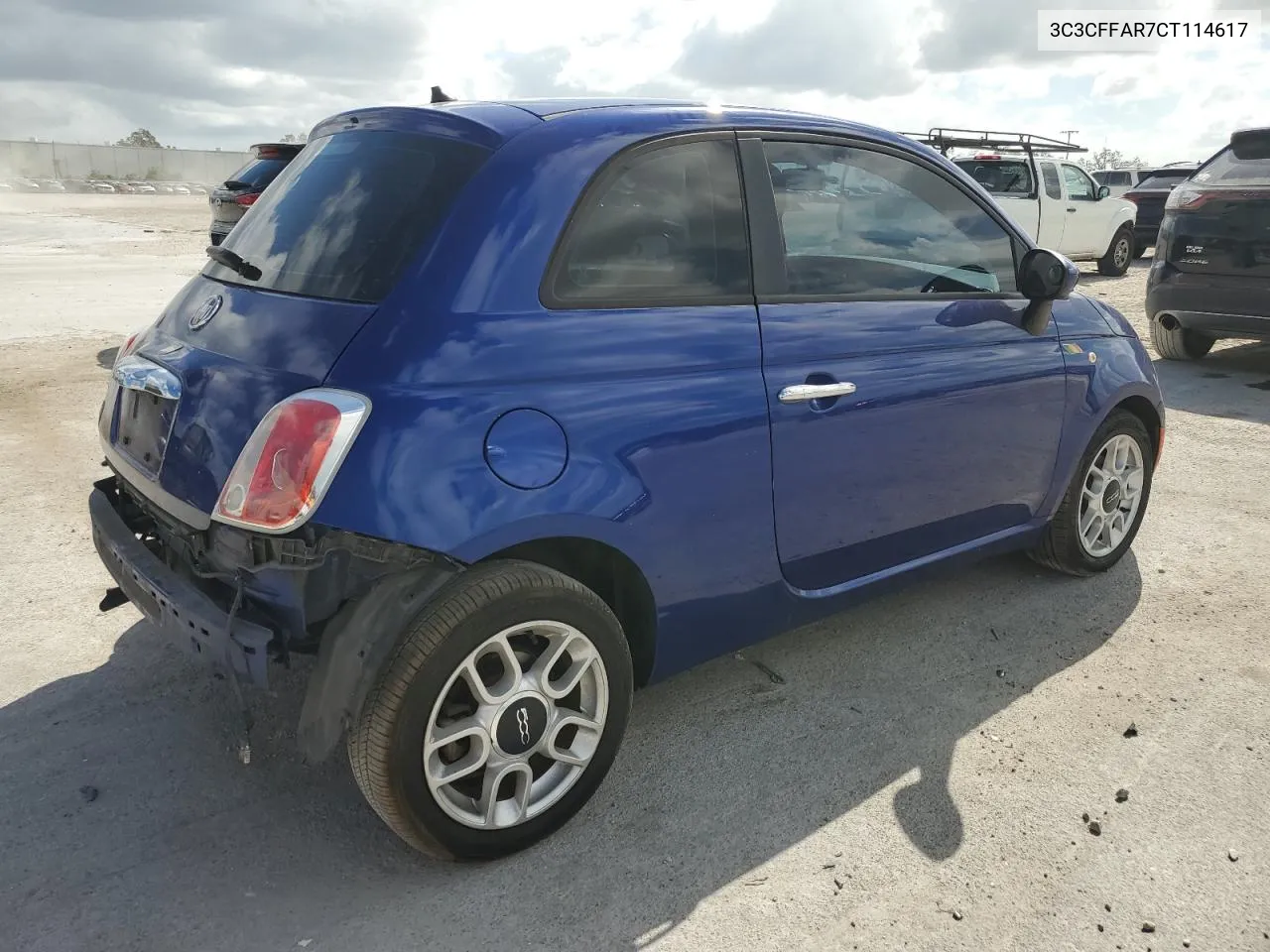 2012 Fiat 500 Pop VIN: 3C3CFFAR7CT114617 Lot: 78630804