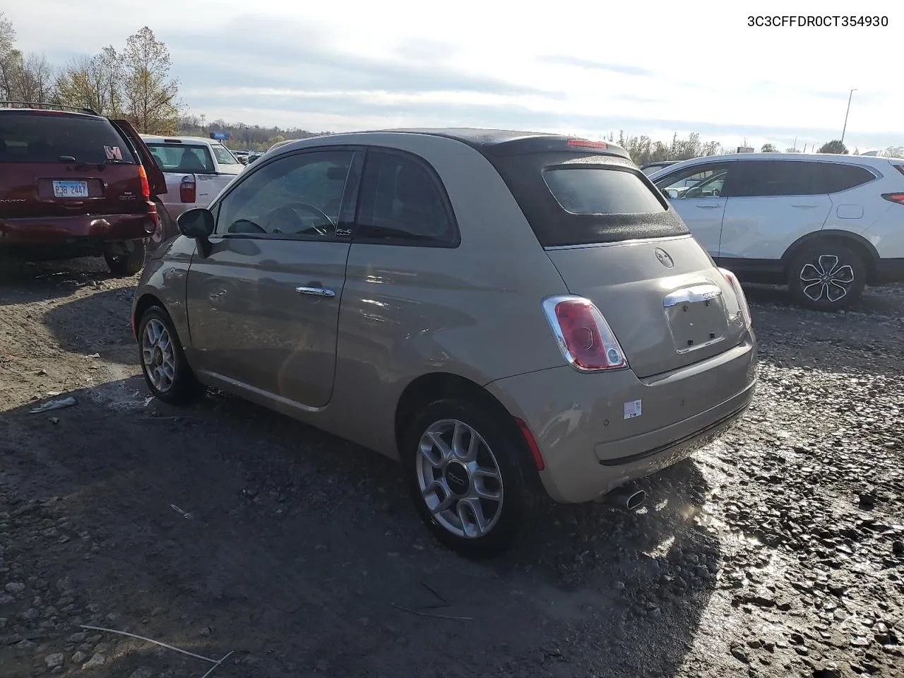 2012 Fiat 500 Pop VIN: 3C3CFFDR0CT354930 Lot: 78901754