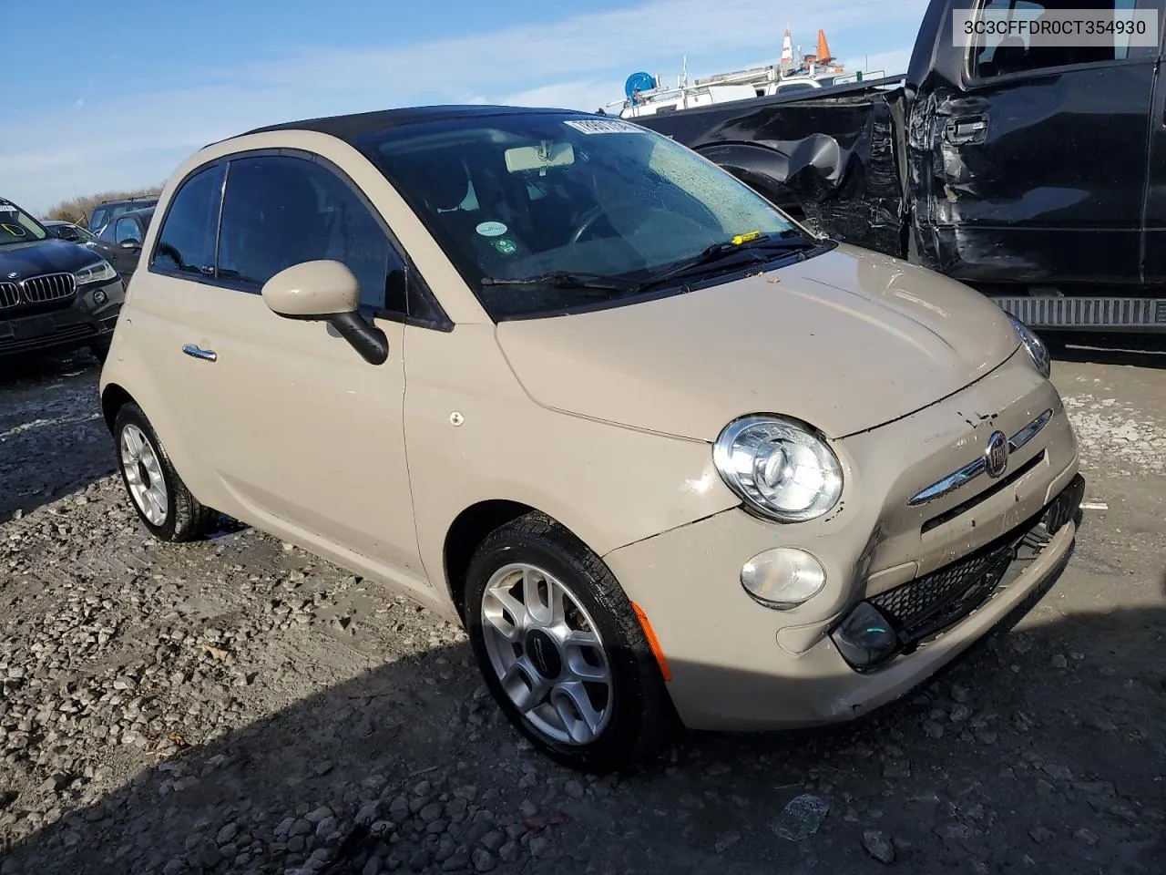 2012 Fiat 500 Pop VIN: 3C3CFFDR0CT354930 Lot: 78901754