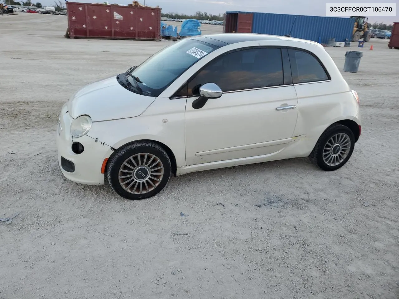 2012 Fiat 500 Lounge VIN: 3C3CFFCR0CT106470 Lot: 79341214