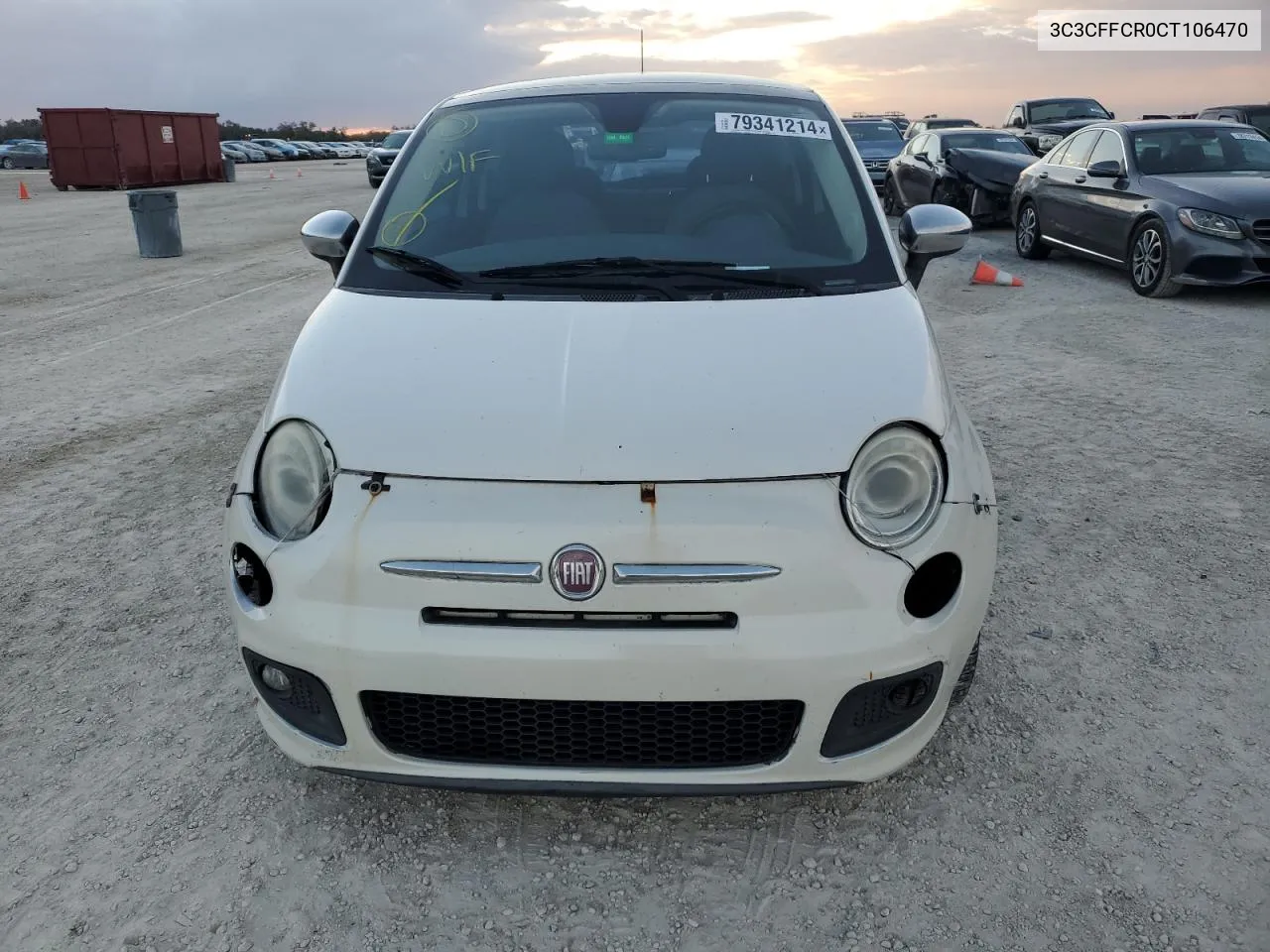 2012 Fiat 500 Lounge VIN: 3C3CFFCR0CT106470 Lot: 79341214