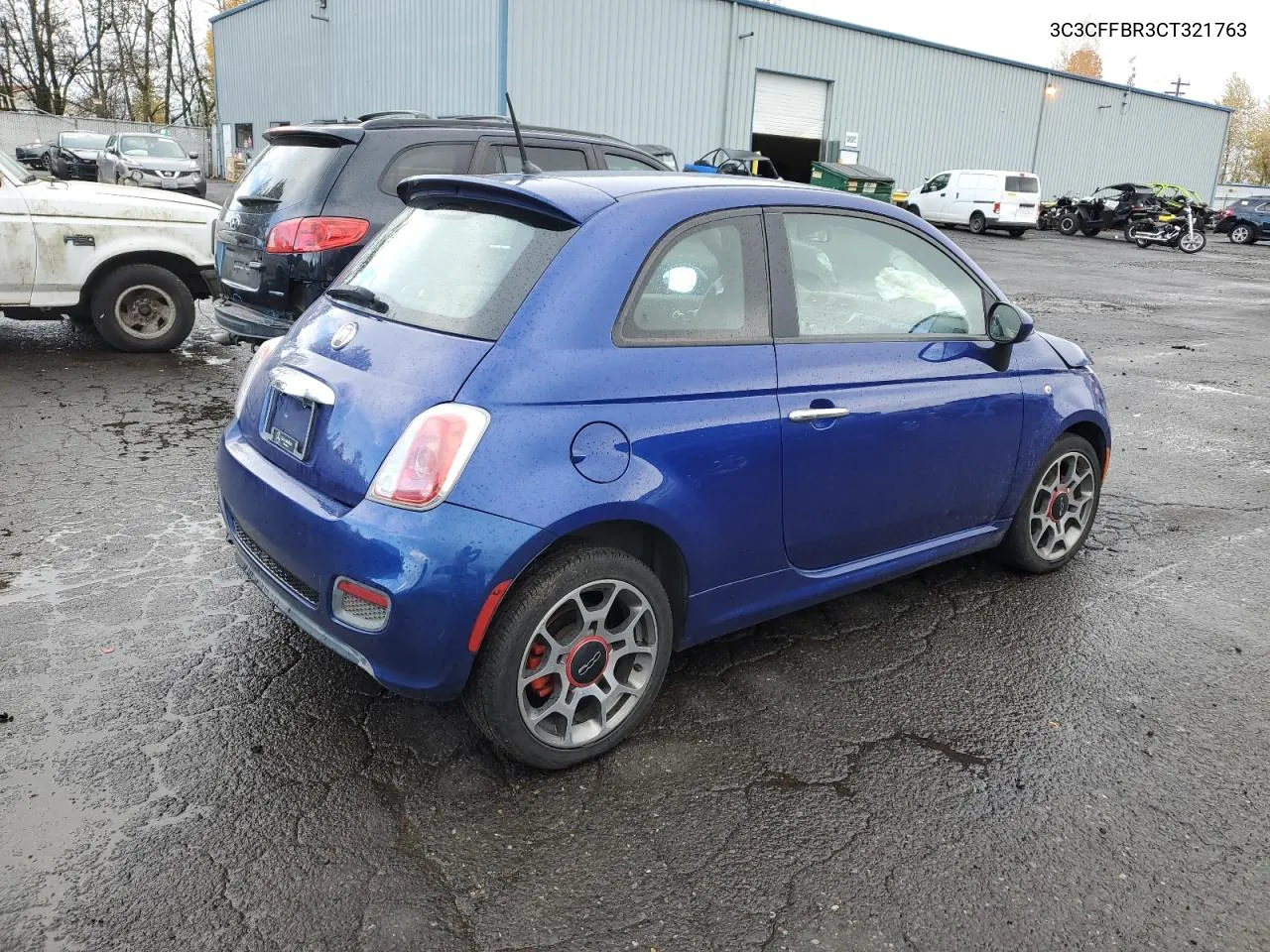 2012 Fiat 500 Sport VIN: 3C3CFFBR3CT321763 Lot: 79485084