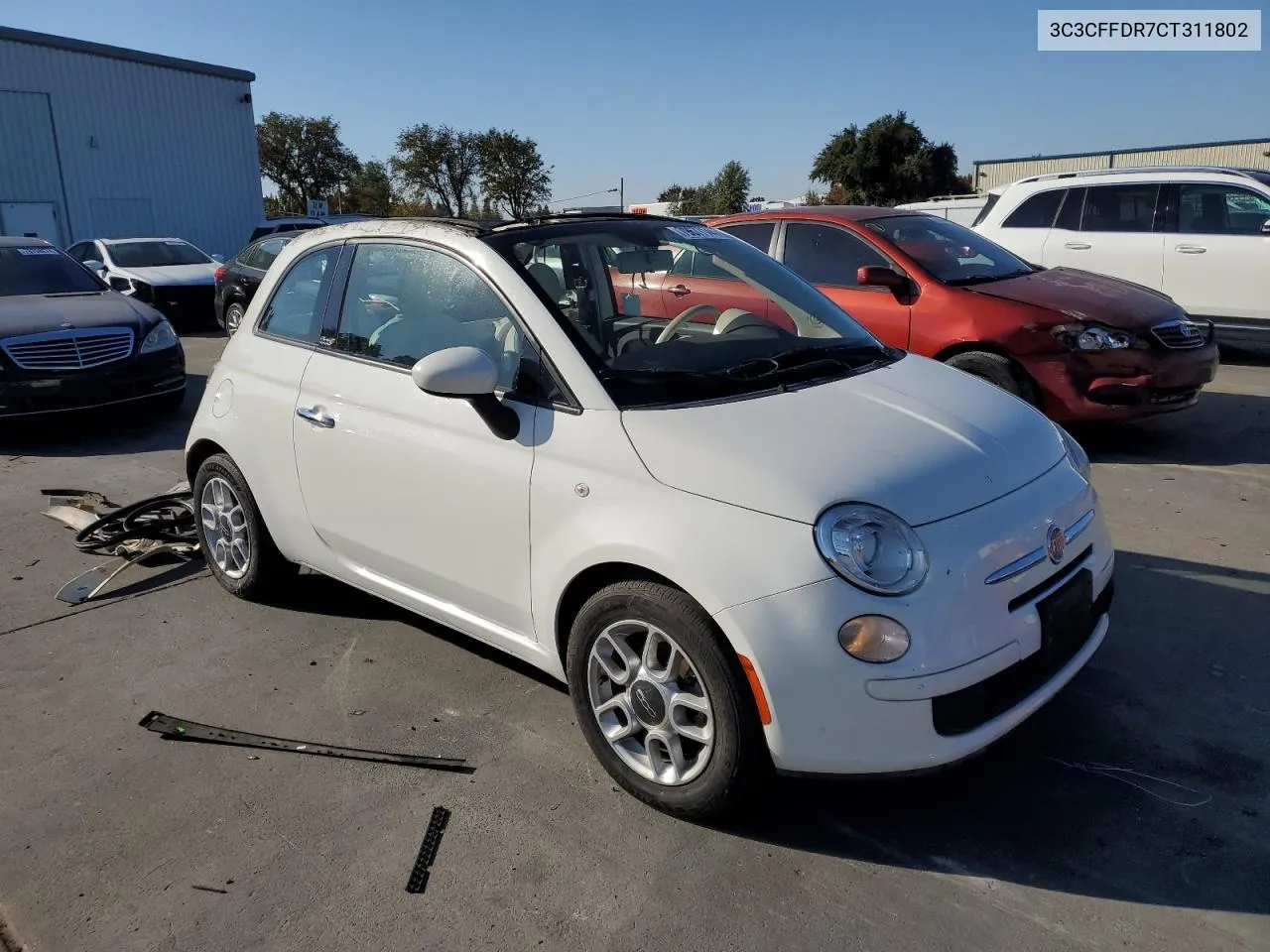 2012 Fiat 500 Pop VIN: 3C3CFFDR7CT311802 Lot: 79677144