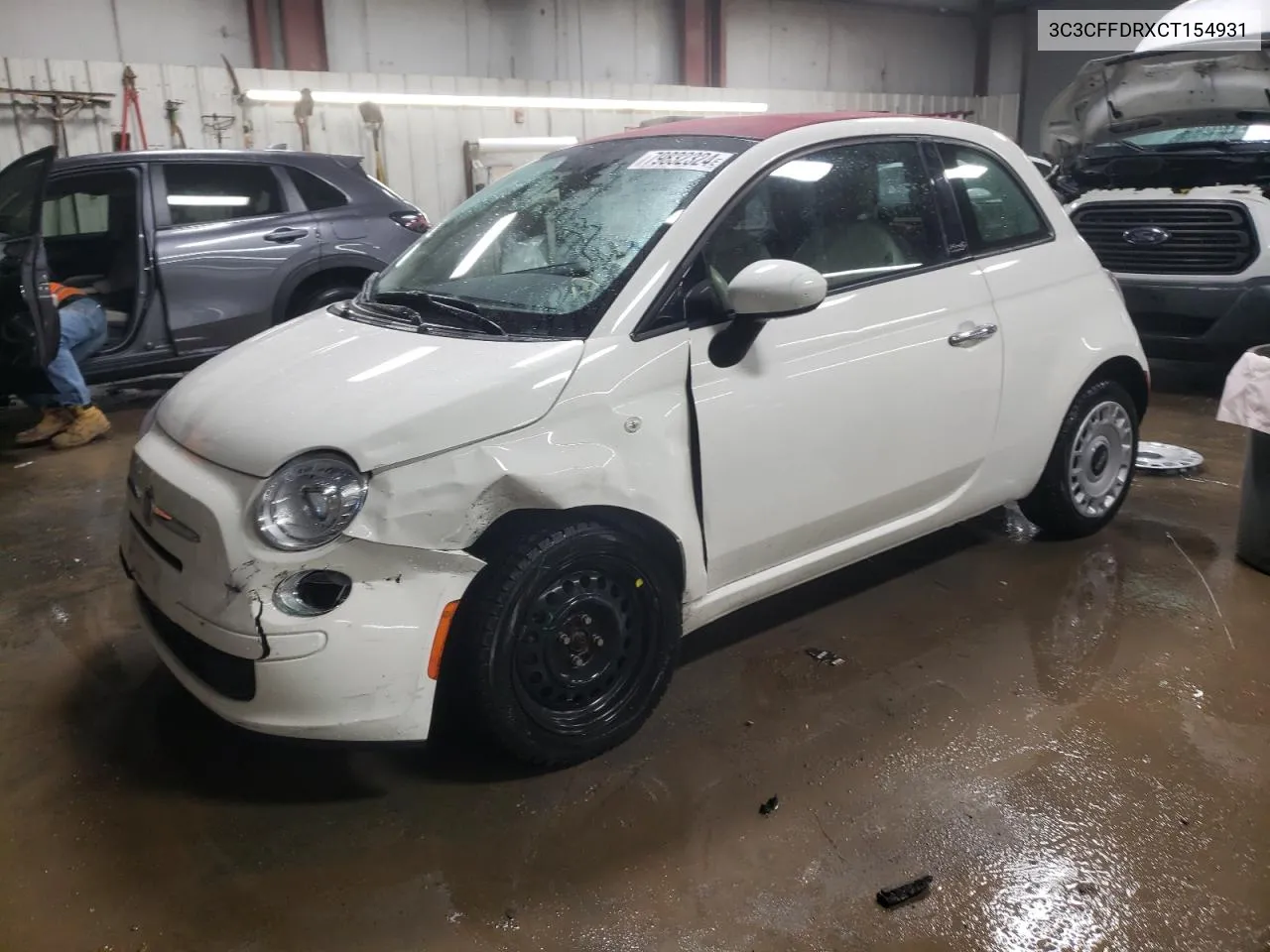 2012 Fiat 500 Pop VIN: 3C3CFFDRXCT154931 Lot: 79832324