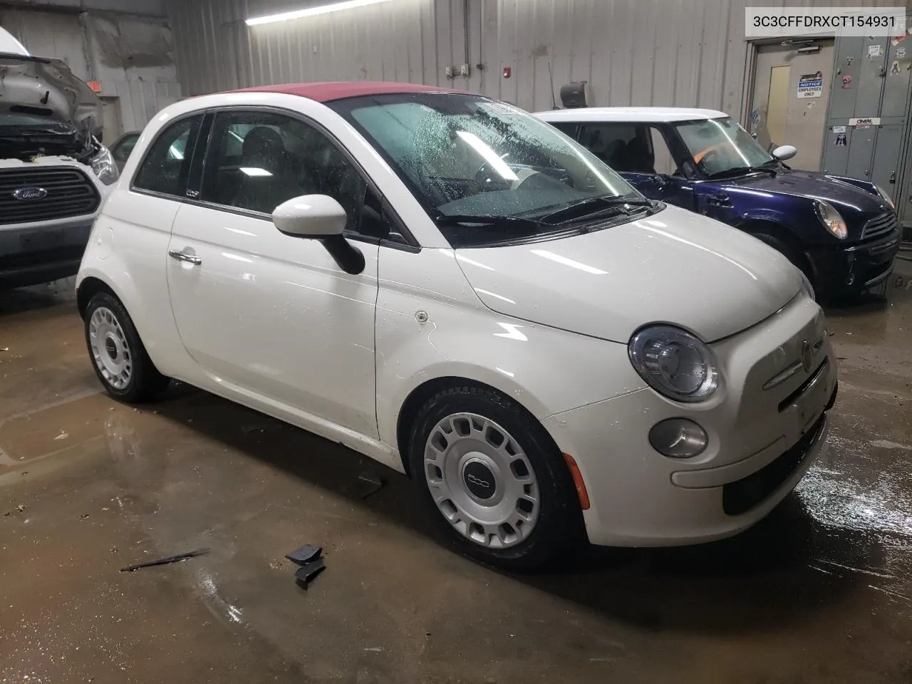 2012 Fiat 500 Pop VIN: 3C3CFFDRXCT154931 Lot: 79832324