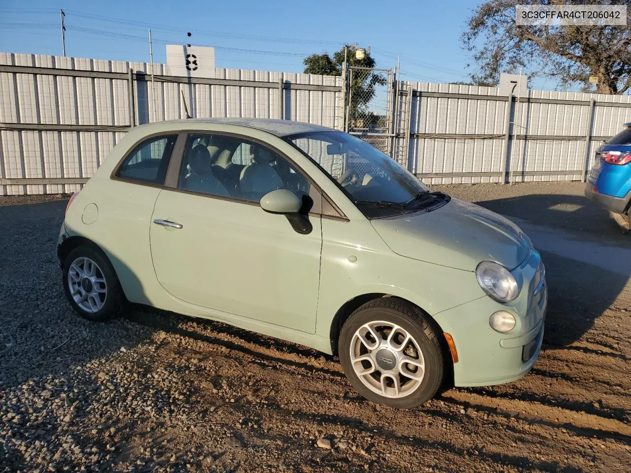 2012 Fiat 500 Pop VIN: 3C3CFFAR4CT206042 Lot: 79915814