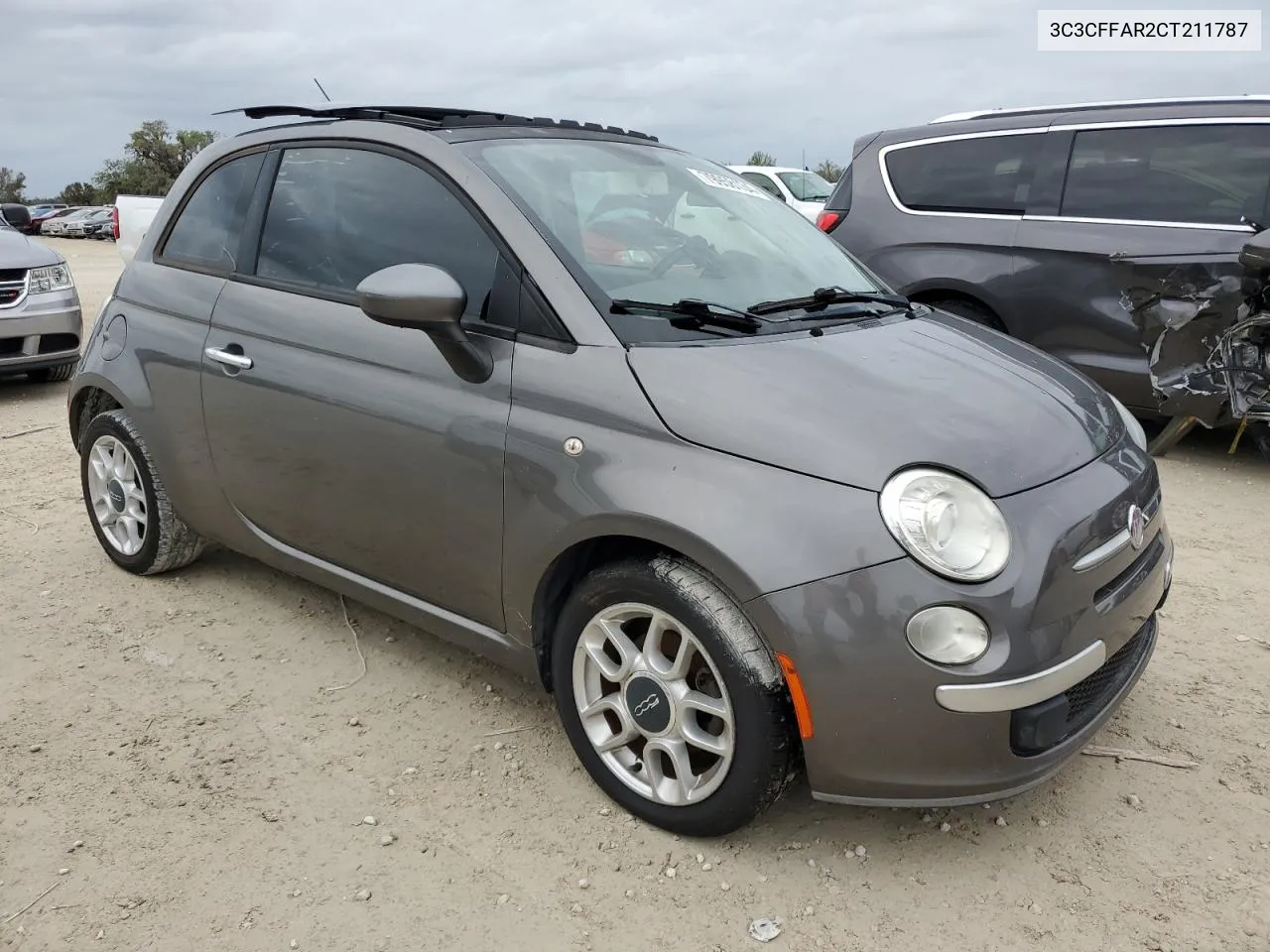 2012 Fiat 500 Pop VIN: 3C3CFFAR2CT211787 Lot: 79958134