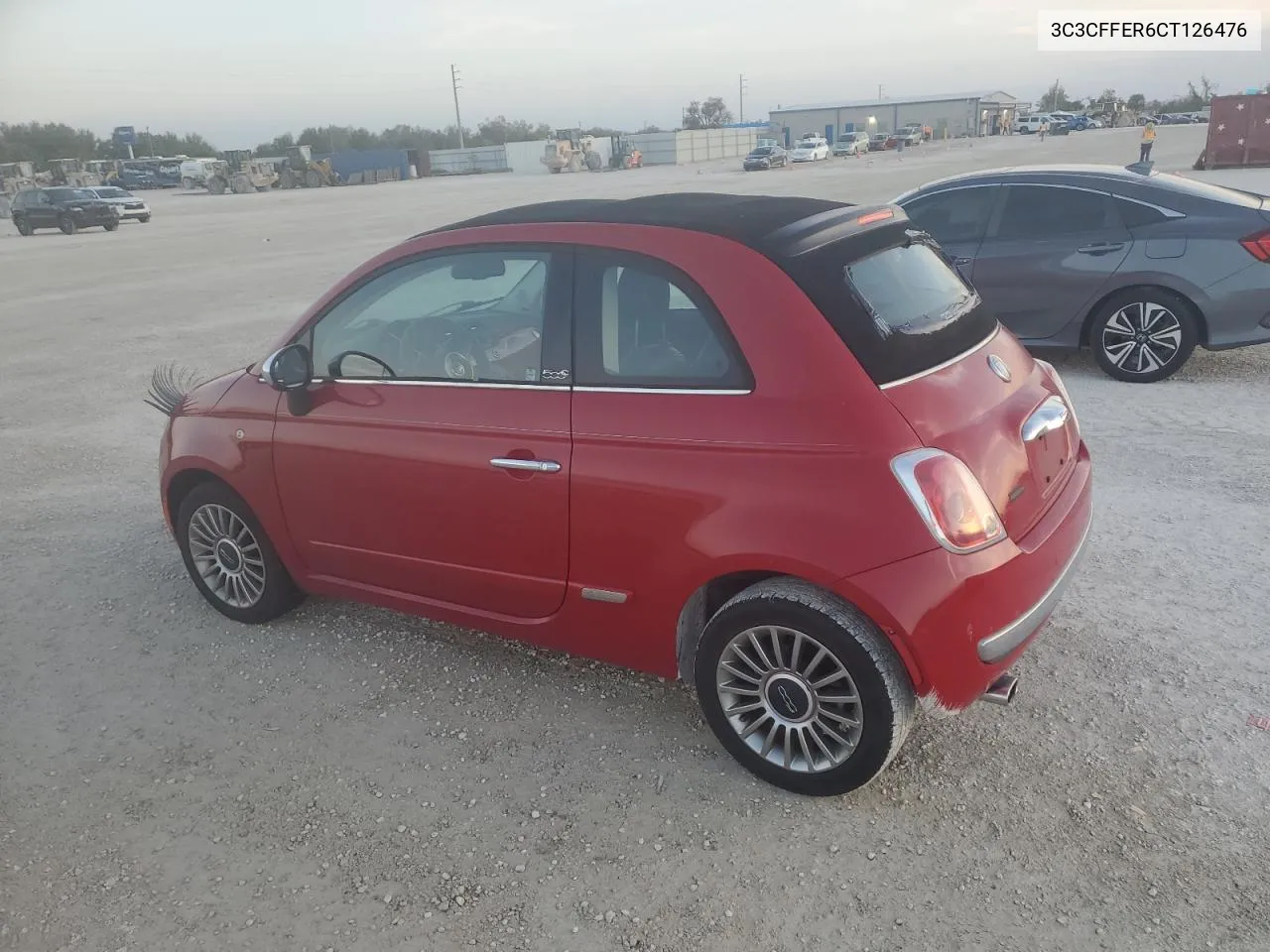 2012 Fiat 500 Lounge VIN: 3C3CFFER6CT126476 Lot: 80428244