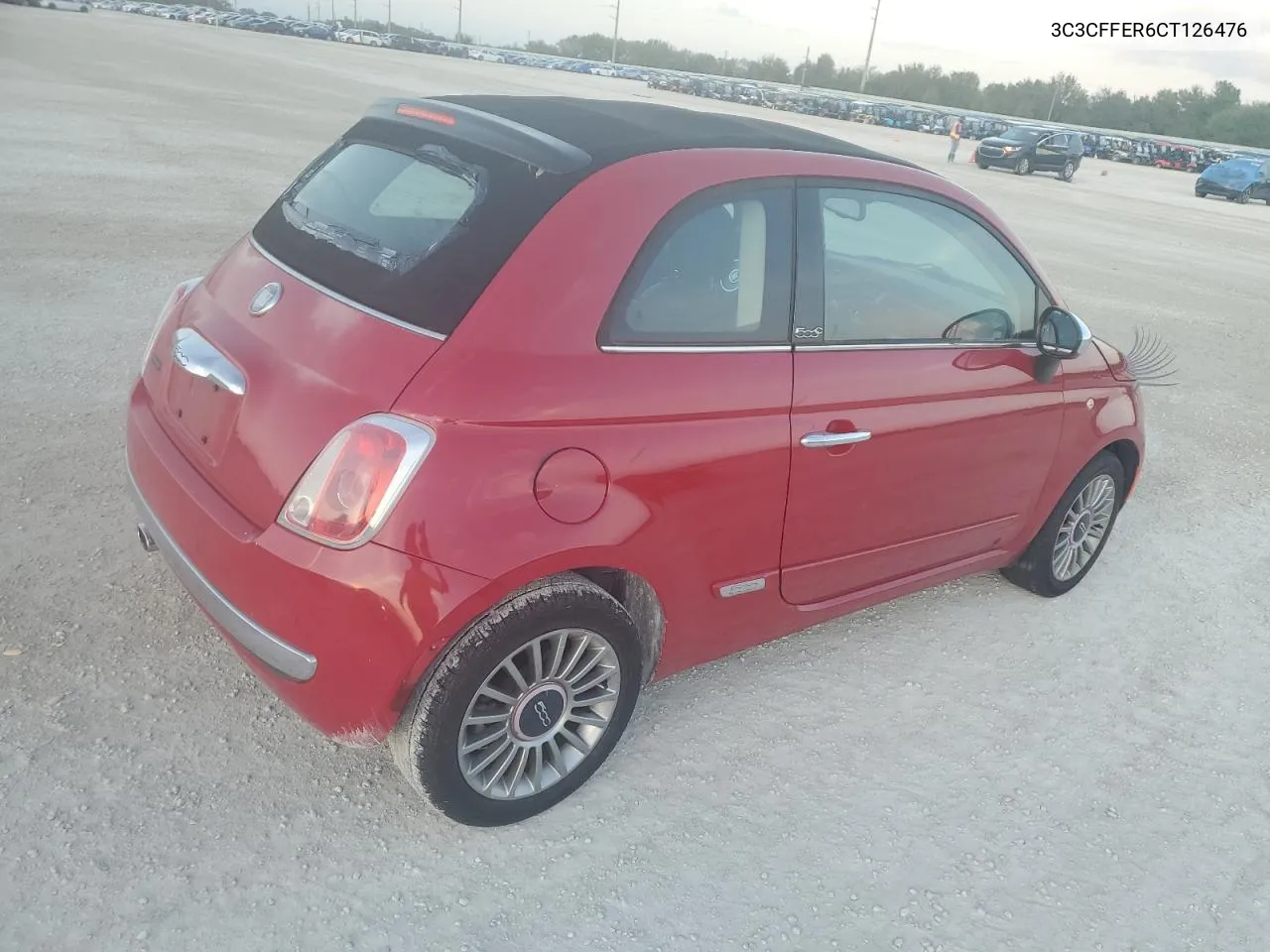 2012 Fiat 500 Lounge VIN: 3C3CFFER6CT126476 Lot: 80428244