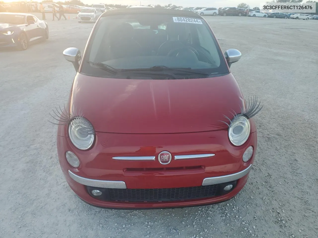 2012 Fiat 500 Lounge VIN: 3C3CFFER6CT126476 Lot: 80428244