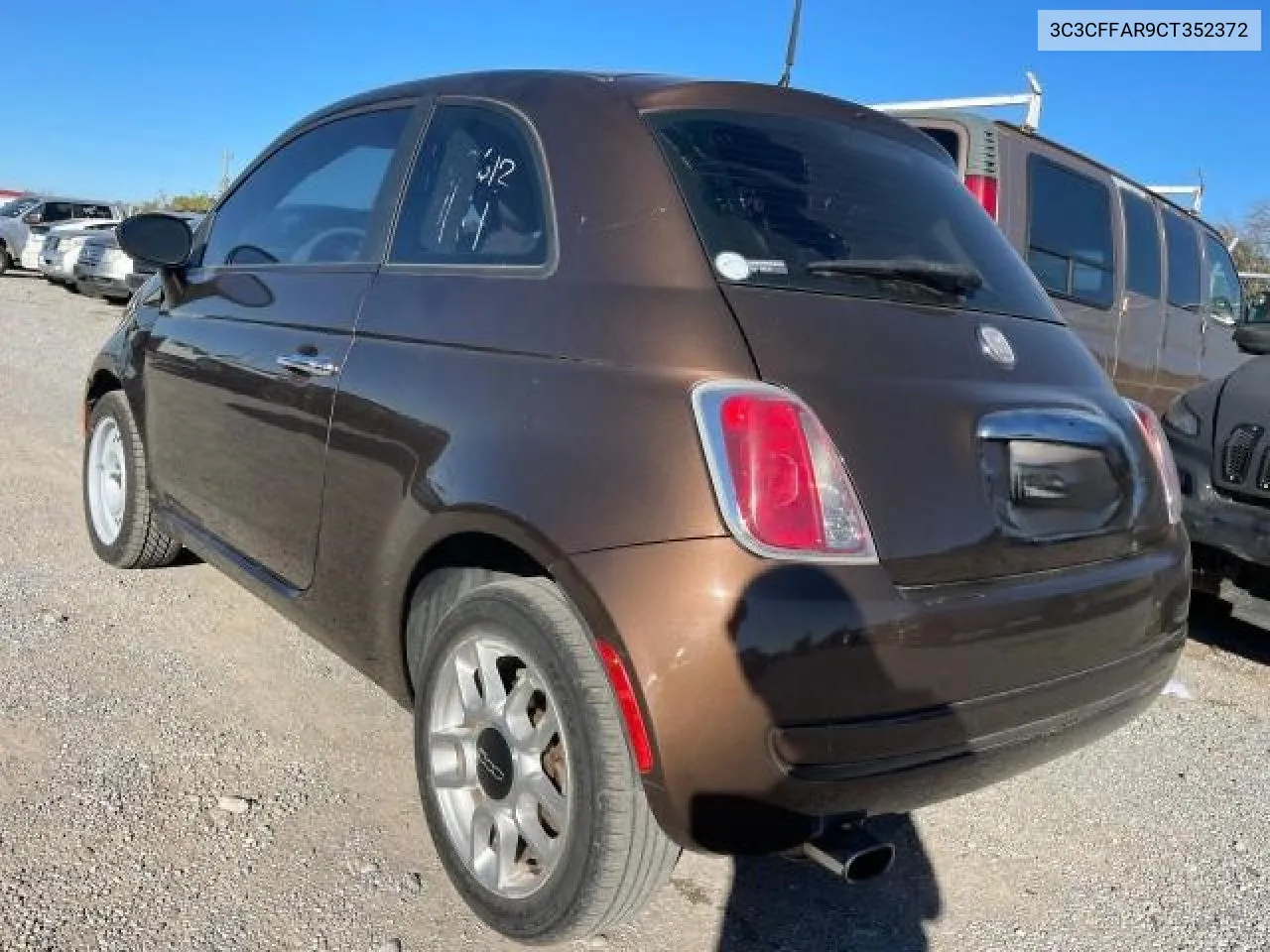 2012 Fiat 500 Pop VIN: 3C3CFFAR9CT352372 Lot: 81260034