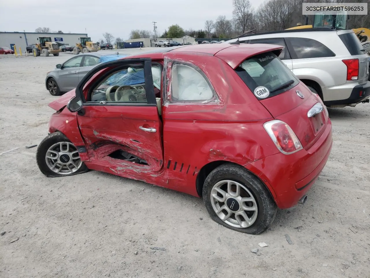 2013 Fiat 500 Pop VIN: 3C3CFFAR2DT596253 Lot: 47970824