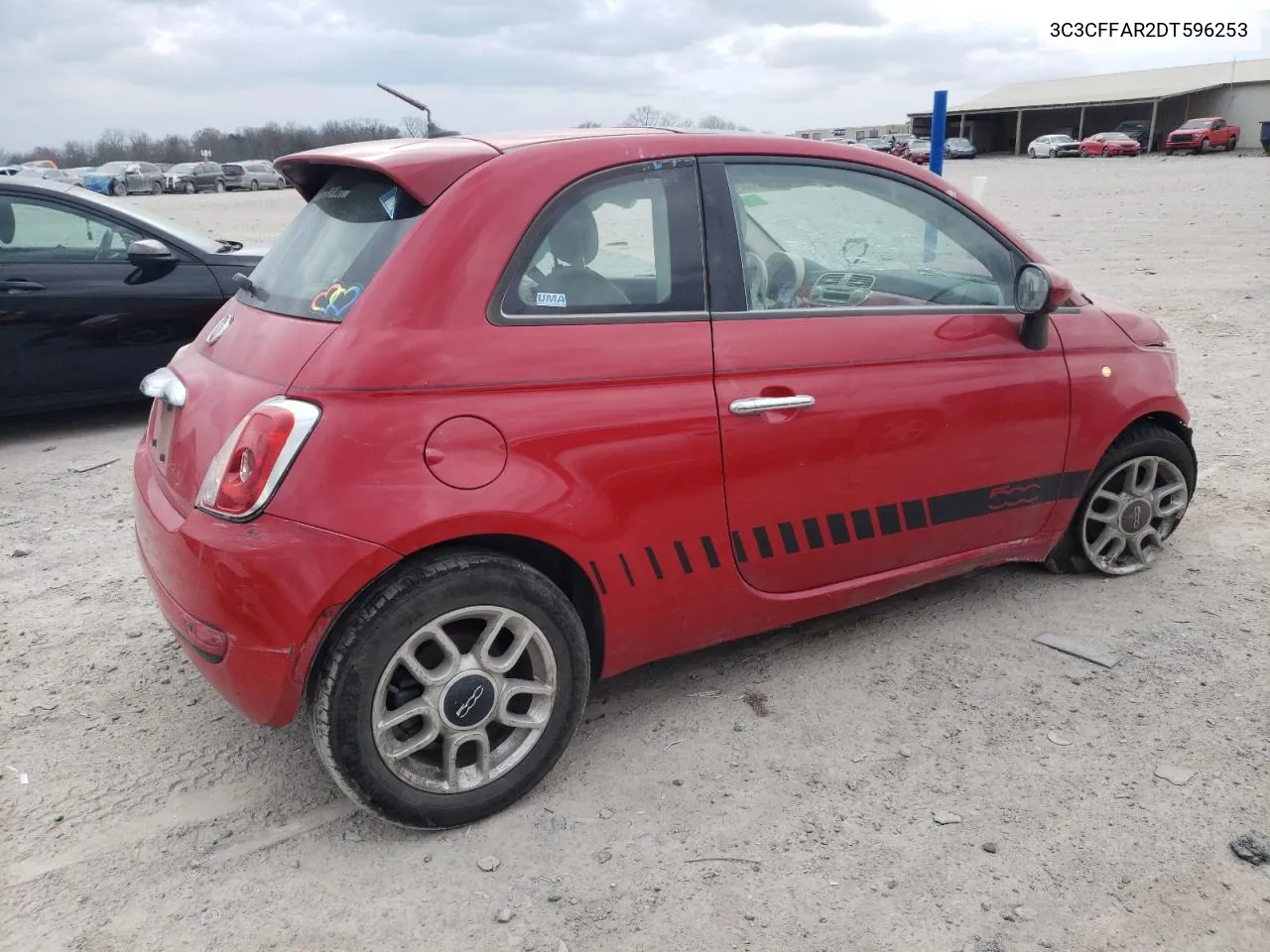 2013 Fiat 500 Pop VIN: 3C3CFFAR2DT596253 Lot: 47970824