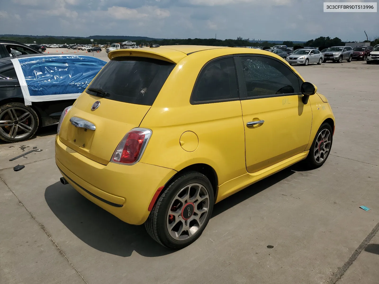 2013 Fiat 500 Sport VIN: 3C3CFFBR9DT513996 Lot: 58754004